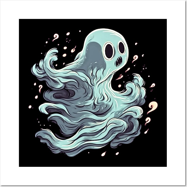 Eerie Halloween Ghoul Art - Spooky Season Delight Wall Art by Captain Peter Designs